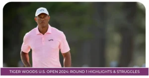 Tiger Woods U.S. Open 2024 Round 1 Highlights Struggles