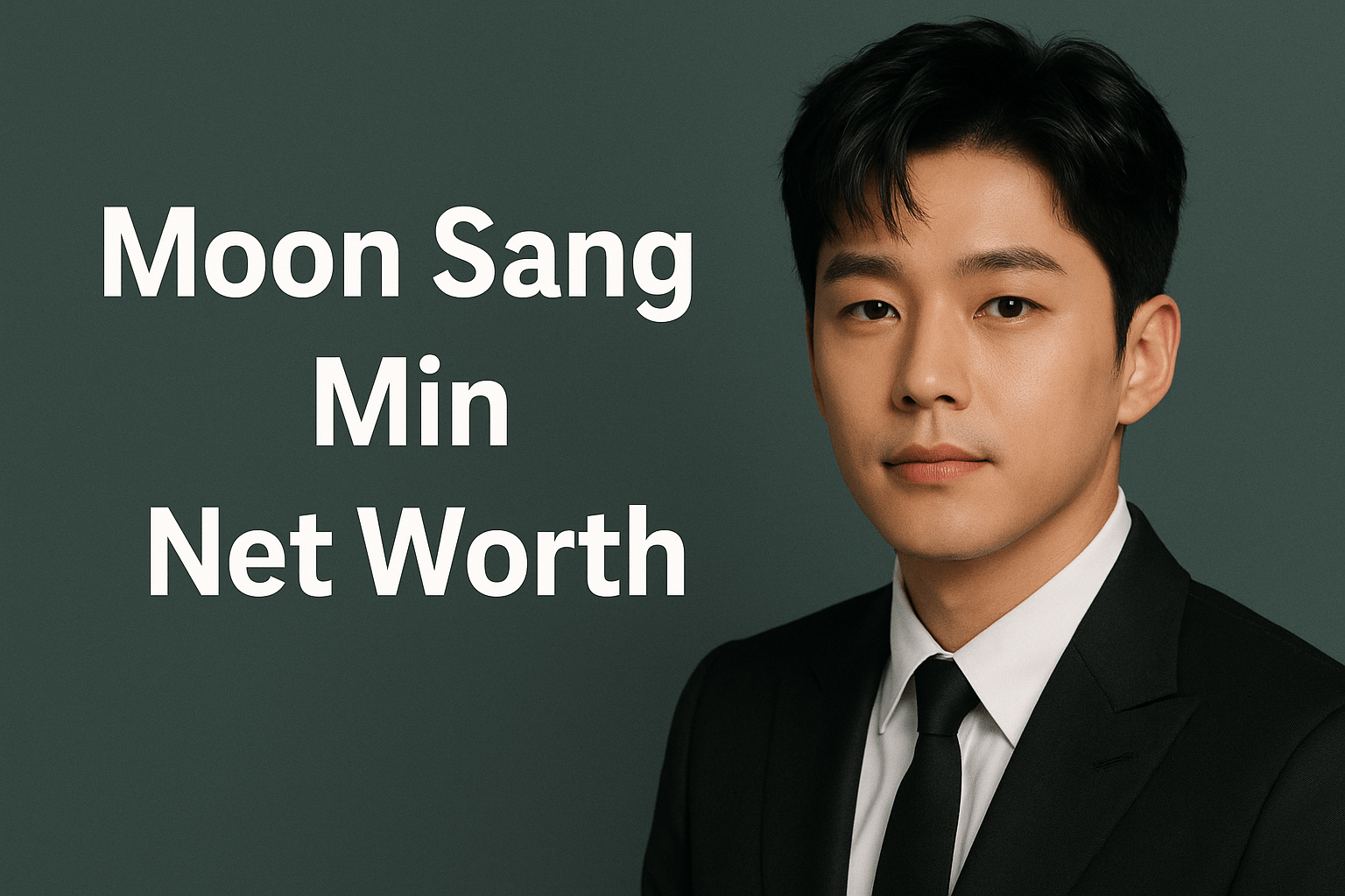 Moon Sang Min Net Worth text on feature image with actor’s portrait in a suit